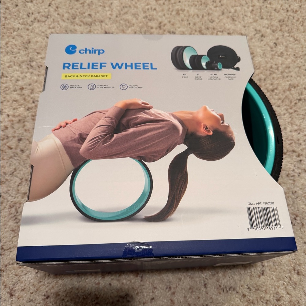 Chirp Relief Wheel for Back and Neck Pain